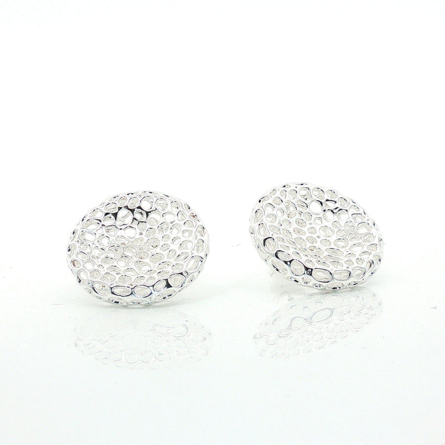 Earrings | Veda Mini Hollow | Silver Plated