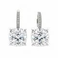 Elysian Cushion-Cut Drop Earrings