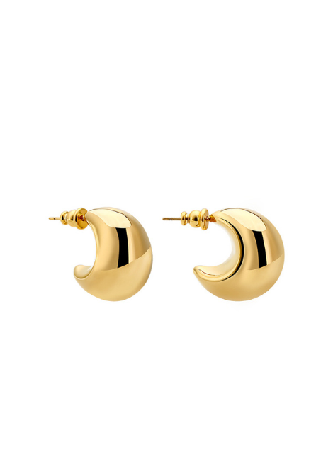 Waverly Earrings – 18K Gold Plated | Sculptural Modern Earrings for Women in Hong Kong
