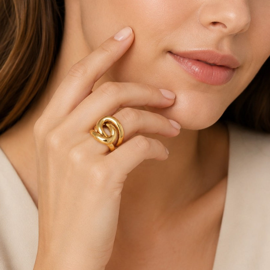 Ring | Kenza Knot | 18K Gold Plated
