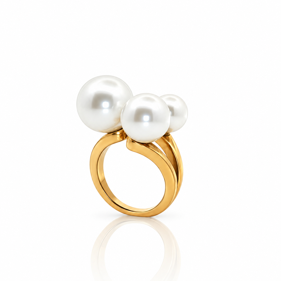 Ring | Tessa | Triplet Pearl | 18K Gold Plated
