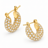 Zoe Pavé Huggie Earrings