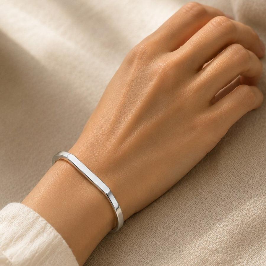 Bangle | Signet Streamline | Silver Plated SS