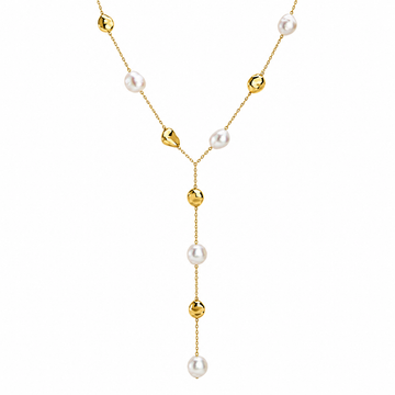 Monaco Long Pearl Necklace