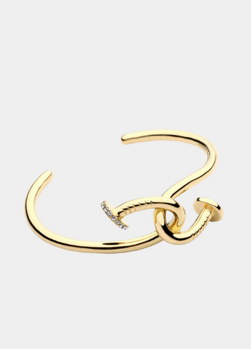 Ava Twisted Elegance 18K Gold Plated Bangle – Minimalist Women’s Jewelry Hong Kong