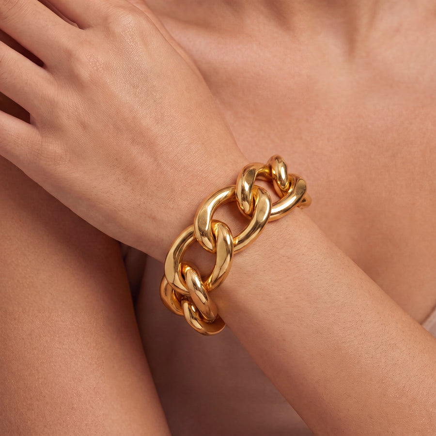 Bangle | Massive Chain | 18K Gold Plated