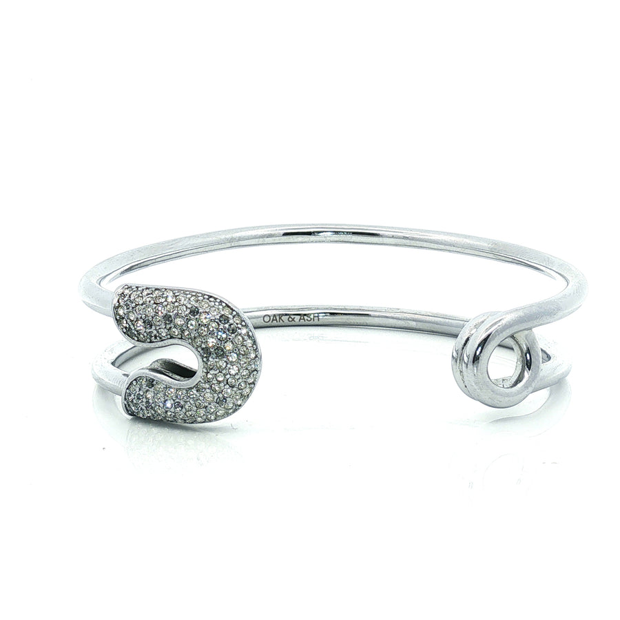 Bangle | Safety Pin | Silver Plated