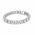 Elysian Round-Cut Tennis Bracelet, 16 cm