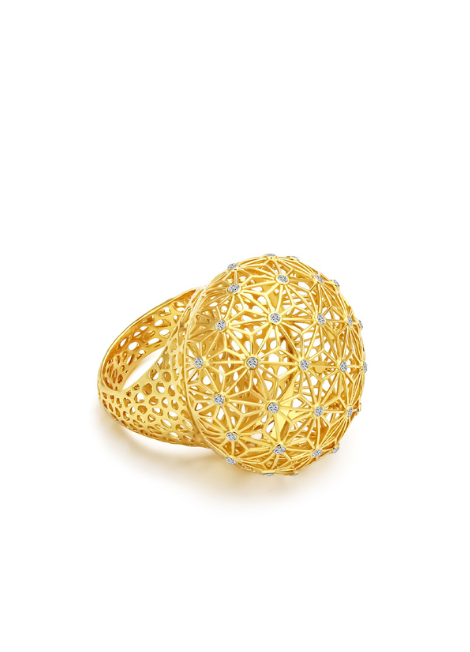 18K Gold Plated Elegant Statement Ring in Hong Kong