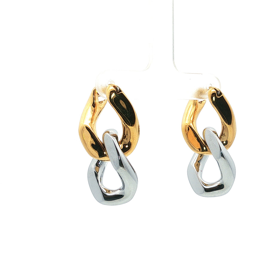 Earrings | Margot | Chain | Two Tone