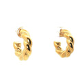 Earrings | Twisted Rope | Hoop | Gold