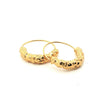 Earrings | Nancy | Nugget Hoops | 18K Gold Plated