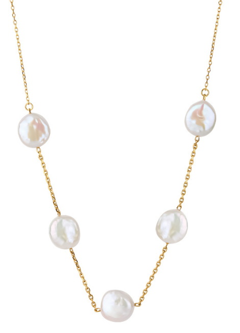 pearl choker necklace hk, gold pearl necklace hong kong, ingrid necklace hk, 18k gold plated necklace, modern classic jewelry hk, gift for her hong kong