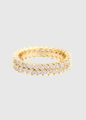 8K Gold Plated Elegant Ring for Women in Hong Kong