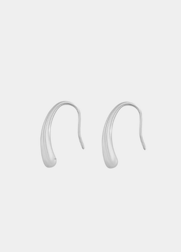 Mini Waterdrop Dangle Earrings – Silver Plated Stainless Steel Drop Earrings for Women in Hong Kong