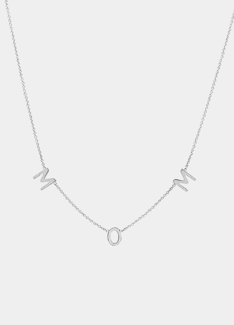 925 sterling silver MOM necklace – elegant gift for mothers, simple and meaningful design