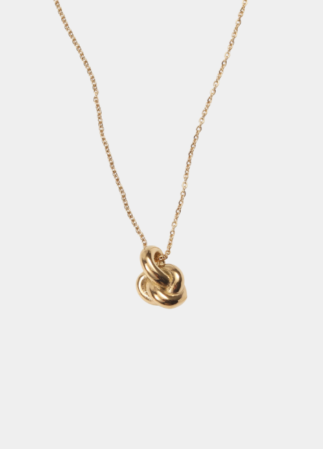 Knot Pendant Necklace in 18K Gold Plated – elegant and timeless jewelry by The Sockist