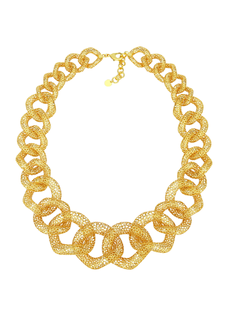The Ida Hollow Hold Necklace is a bold yet minimalist piece designed to stand out. Featuring a sculptural hollow pendant suspended on a sleek chain, this necklace is crafted with a durable 18K gold plated finish for a luxurious shine that lasts.