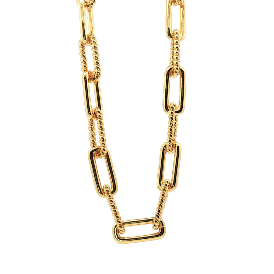 Necklace | Paperclip Choker | 18K Gold Plated