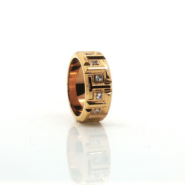 Ring | London Band | Zirconia | Silver Plated