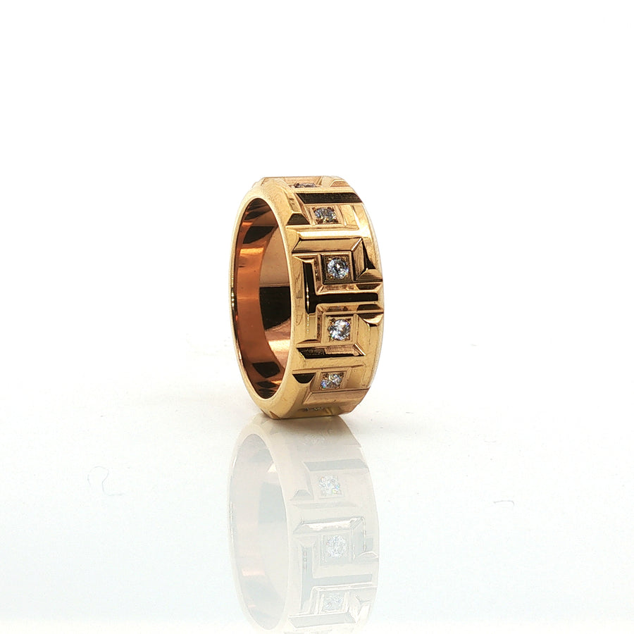 Ring | London Band | Zirconia | Silver Plated