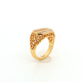 Ring | Serenity Signet | Mother of Pearl & Zirconia | 18K Gold Plated