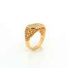 Ring | Serenity Signet | Mother of Pearl & Zirconia | 18K Gold Plated
