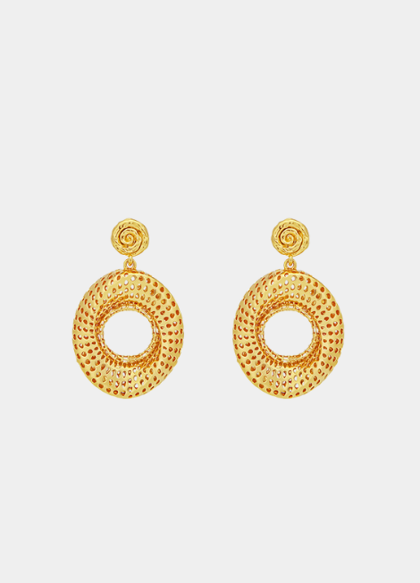 mini hoop earrings hk, gold earrings hong kong, stella earrings hk, minimalist hoops hk, 18k gold plated earrings hk, everyday earrings for women, gift for her hk