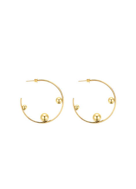 Terra Hoops Earrings in 18K Gold Plated Sterling Silver