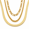 Triple-Layer Necklace in Gold
