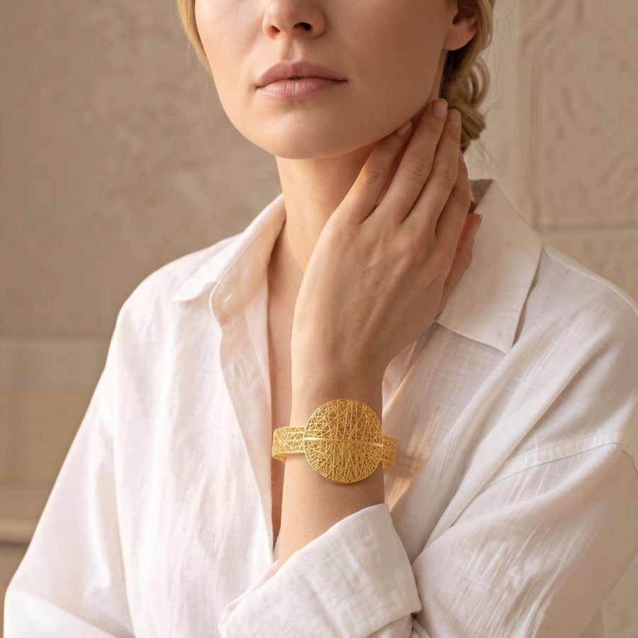 Bangle | Isla Hollow | 18K Gold Plated