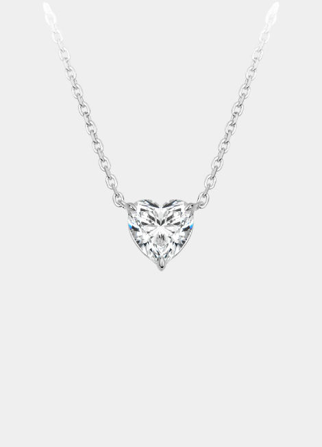 Necklace | Elysian Heart | Lab Created Zirconia | 925 Sterling Silver - oak-and-ash-jeweller-925-sterling-silver-lab-created-zirconia-hongkong-stockholm-shop-elysian-oak-and-ash-jeweller-925-sterling-silver-lab-created-zirconia-hongkong-stockholm-shop