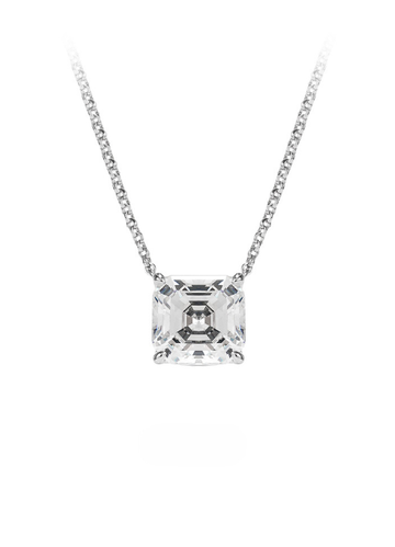 Necklace | Elysian Emerald | Lab Created Zirconia | 925 Sterling Silver - oak-and-ash-jeweller-925-sterling-silver-lab-created-zirconia-hongkong-stockholm-shop-elysian-