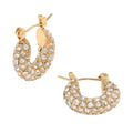 Earrings | Zoe | Zirconia Pavé Huggies | Gold Plated